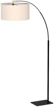Brightech Logan Arc Floor Lamp, Bright Standing Lamp for Living Rooms, Office...