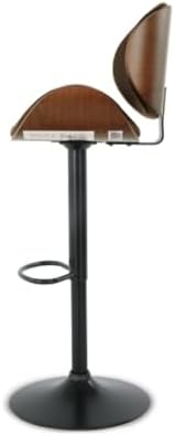 Signature Design by Ashley Adjustable Height Swivel Bar Stool, Dark Brown