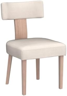 HNY Mid Century Modern Dining Chairs Set of 6, Upholstered Linen Kitchen &...