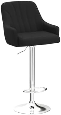 VECELO Bar Stools Set of 2, Adjustable Barstools, Counter Height Stools with ...