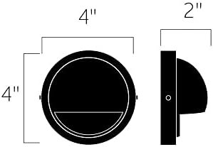 Kichler 15764WHT30R Half Moon LED Deck Light
