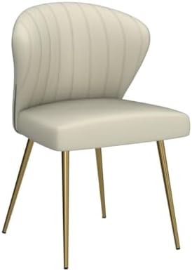 HULALA HOME Velvet Dining Chairs, Modern Small Armless Accent Chair with Gold...