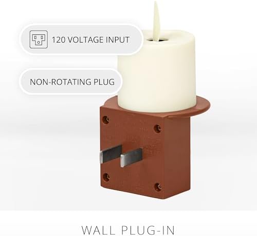Luminara Flameless Candle Nightlight w/Dusk to Dawn Light Dark Auto Sensor, B...
