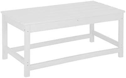 WestinTrends Malibu Outdoor Poly Lumber Coffee Table, 35.25" x 17.5"...