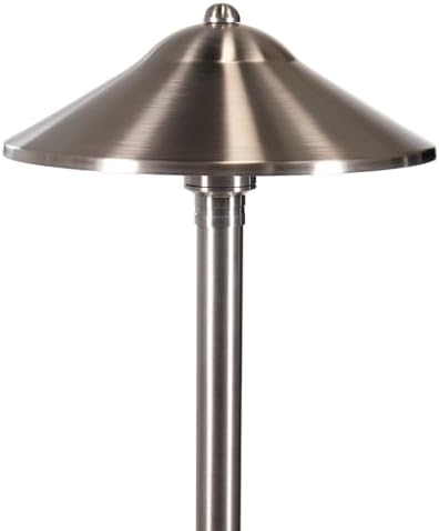 VOLT Max Spread 12V Stainless Steel Path Light (25" Tall, 9" Shade)