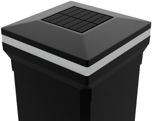 4.5" x 4.5" Composite Solar Deck Post Cap Light for a Trex Transcen...