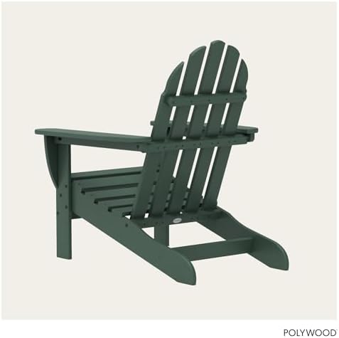 POLYWOOD AD4030GR Classic Outdoor Adirondack Chair, Green