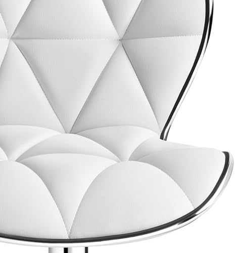 Yaheetech Bar Stools Set of 4 Modern Swivel Counter Barstools White