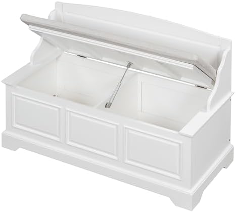 LUMISOL Shoe Storage Bench with Seating, 41.7” Farmhouse Entryway Bench with ...