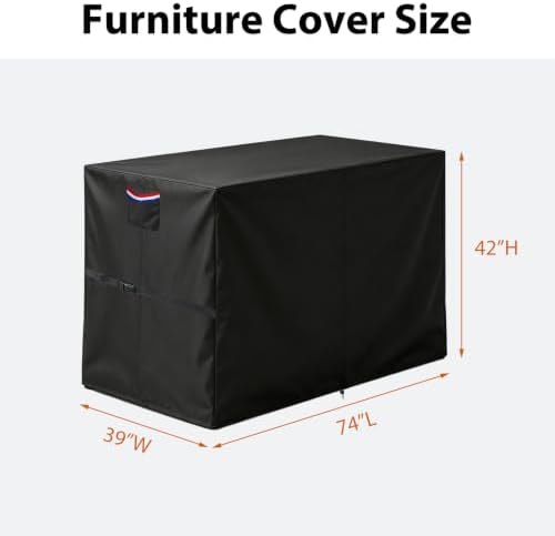Outdoor Bar Cover for Yaheetech Tangkula 7Pcs Patio Wicker Bar Dining Set
