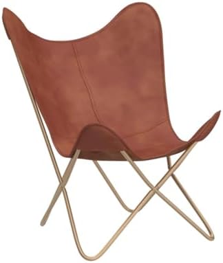 Shy Shy Let’s Touch The Sky Leather Living Room Chairs-Butterfly Chair Brown ...