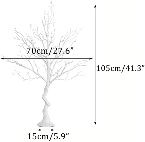 Sziqiqi White Artificial Trees for Wedding Party Decoration Fake Tree Indoor ...