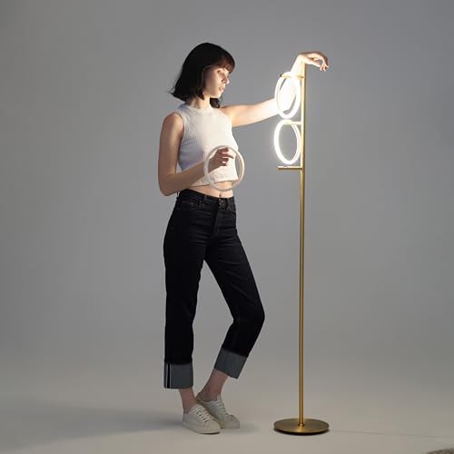 Brightech Saturn Floor Lamp, Great Living Room Decor, Tall Contemporary Stand...