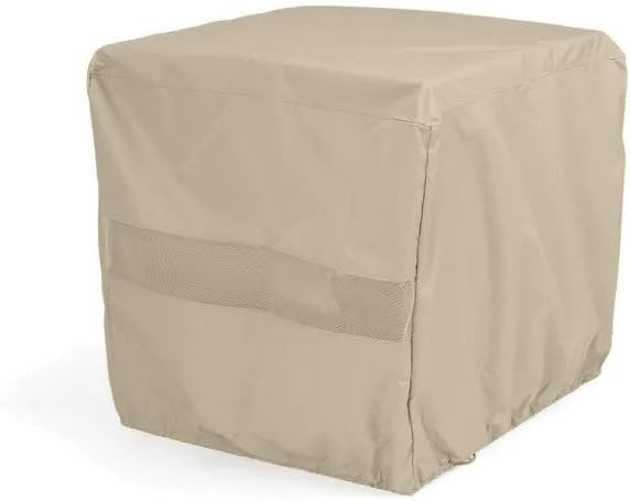 Covermates Square Firepit Cover - Water-Resistant Polyester - Mesh Ventilatio...