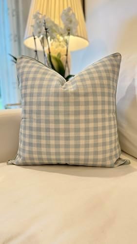 Jillien Harbor “The Charlie” Decorative Pillow Cover – Blue and White Accent ...