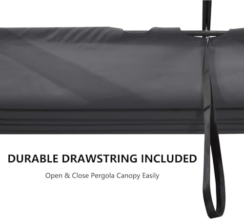 Pergola Shade Cover Replacement Canopy Top Compatible with 10 X 13 ft 6-Bar P...