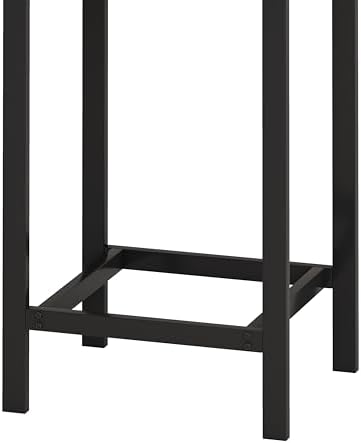 Bar Table and Chairs Set, 60.24” Long Pub Table with 3 Stools, High Top Table...
