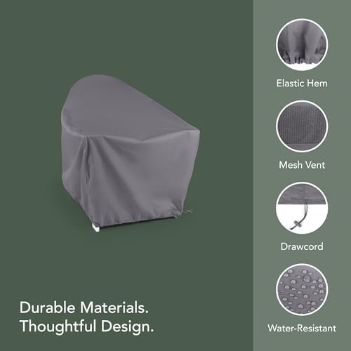 Covermates Elite Adirondack Chair Cover – 29Wx36Dx36H, Charcoal
