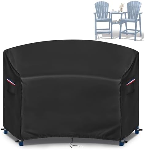 420D Waterproof Adirondack Chair Cover 81"W x 30"D x 49"H Black