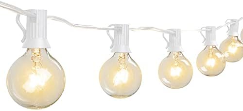 100Ft G40 Outdoor String Lights Patio Lights with 100 Edison Globe Bulbs, Con...