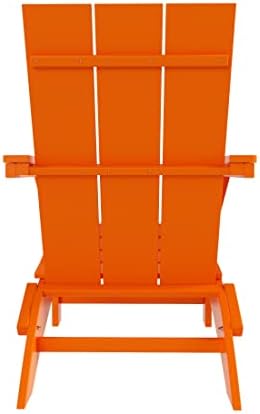 WestinTrends Ashore Modern Outdoor Folding Adirondack Chair, Orange
