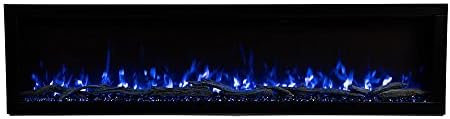 Modern Ember Highmark 72 Inch Smart Linear Electric Fireplace - Premium Flame...