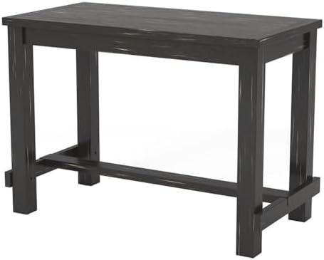 HOMES: Inside + Out Antique Black Greggory Rustic Bar Table