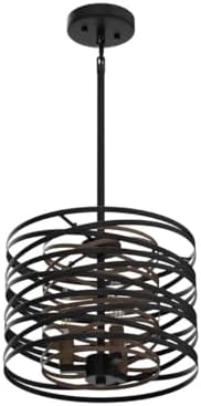 12.6'' Farmhouse Chandeliers for Dining Room, 3-Light Industrial Meta...