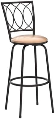 VECELO Adjustable Counter Stools, Steel Bistro Pub Chairs, Bar Stools with 36...