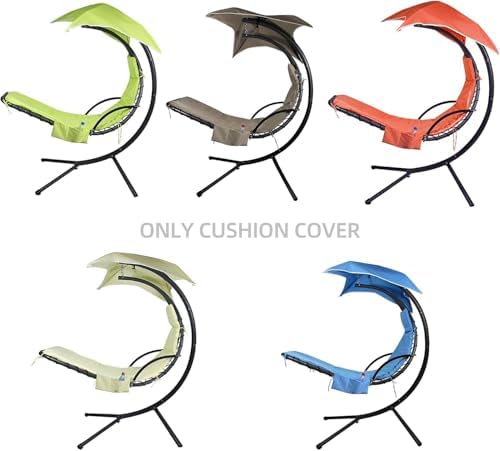 MICTONY Outdoor Hanging Lounge Chair Replacement Cushion Cover and Umbrella F...