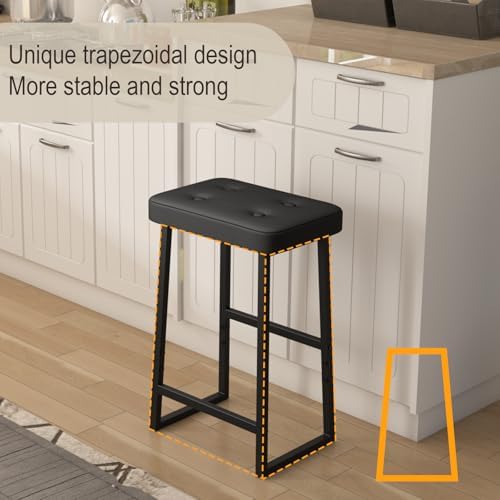 Bar Stool, Counter Height Bar stools, Modern Kitchen Island Chairs, Synthetic...