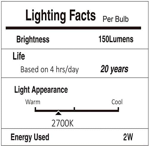 Svater 48 FT Outdoor String Lights 2W Commercial Grade Waterproof S14 ETL