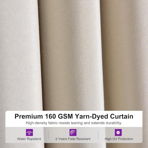 PURPLE LEAF Metal Gazebo 10' x 16' Champagne Galvanized Steel Double ...