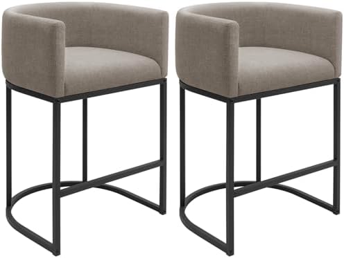 Counter Height Bar Stools Set of 2, 24 Inch Seat Height Barstools for Dining ...