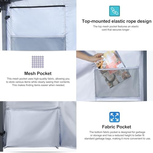 ABCCANOPY 10x10 Heavy Duty Pop Up Canopy Tent with Storage Sidewall, White