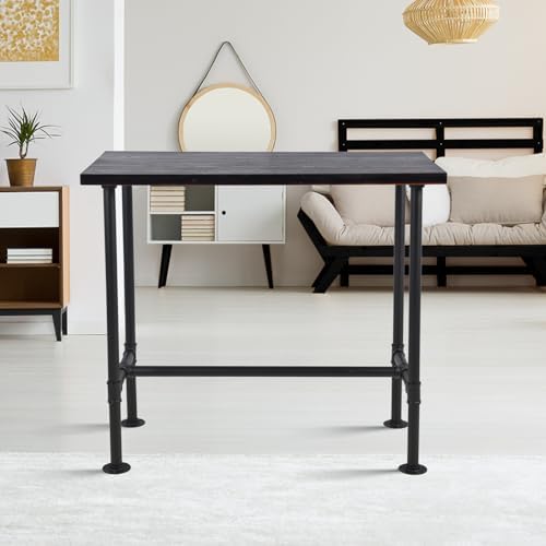 DIY Industrial Design Pipe Dining Table Casual Pub BAR Laptop Table Modern St...