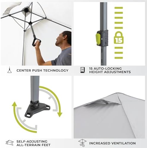 CORE 13 FT x 13 FT Instant Pop Up Canopy Tent | Portable Straight Leg Outdoor...