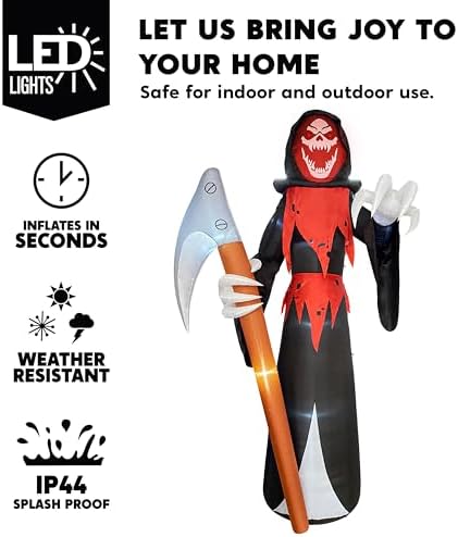 Joiedomi 12 ft Tall Halloween Inflatable Outdoor Decoration, Blow Up Yard Dec...