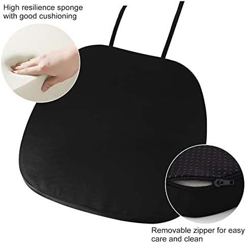 GUEGLSA Outdoor Metal Chair Seat Cushions 14x14 inch, Waterproof Non Slip Din...