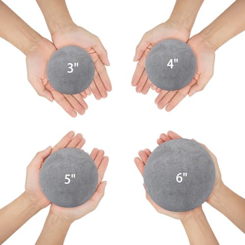 Skyflame Fireplace Balls for Gas Fireplace, 5 Inch, Gray