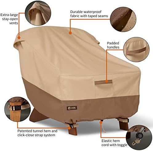 Classic Accessories Veranda's Best Waterproof Adirondack Patio Chair Cove...