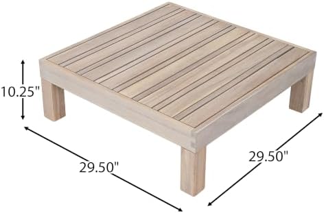 Christopher Knight Home Rynn Outdoor Coffee Table for Patio Furniture Set, We...