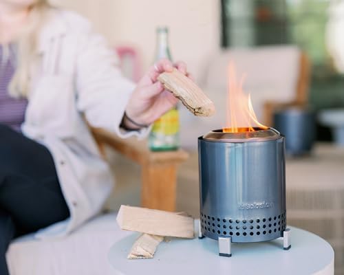 Solo Stove Mesa, 5.1 Inch Tabletop Fire Pit with Stand - Smokeless, Stainless...