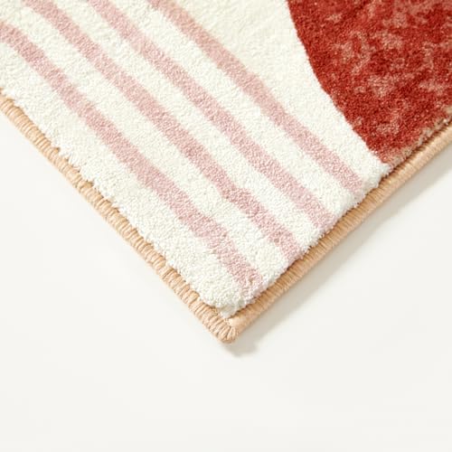 RoomTalks Mid Century Modern Washable Rug, Boho Cute Aesthetic 8x10 Area Rugs...