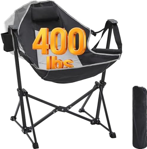 Aohanoi Hammock Camping Chair,Heavy Duty Swinging Rocking Camping Chairs for ...