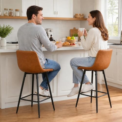 Garvee Bar Stools Set of 3, Counter Height Bar Stools