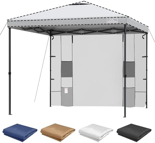 Canopy Sidewalls with 4 Pockets for Pop Up Canopy Frame,2Pcs Sunwalls Only