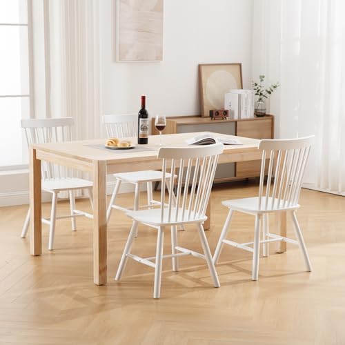 chairus Dining Chairs Set of 8, Dining Room Side Chair Farmhouse Natural Wood...
