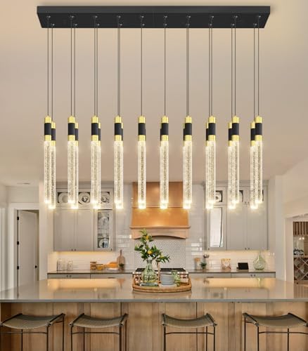 20 Lights Modern Chandeliers for Dining Room LED Dimmbale Light Fixture for H...