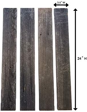 Rustic Weathered Reclaimed Wood Planks for DIY Crafts, Projects and Decor (6 ...